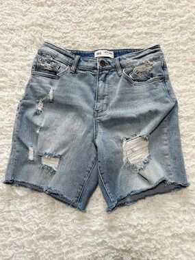 BKE Mom Jeans 28 Distressed Cut-off Festival 90's